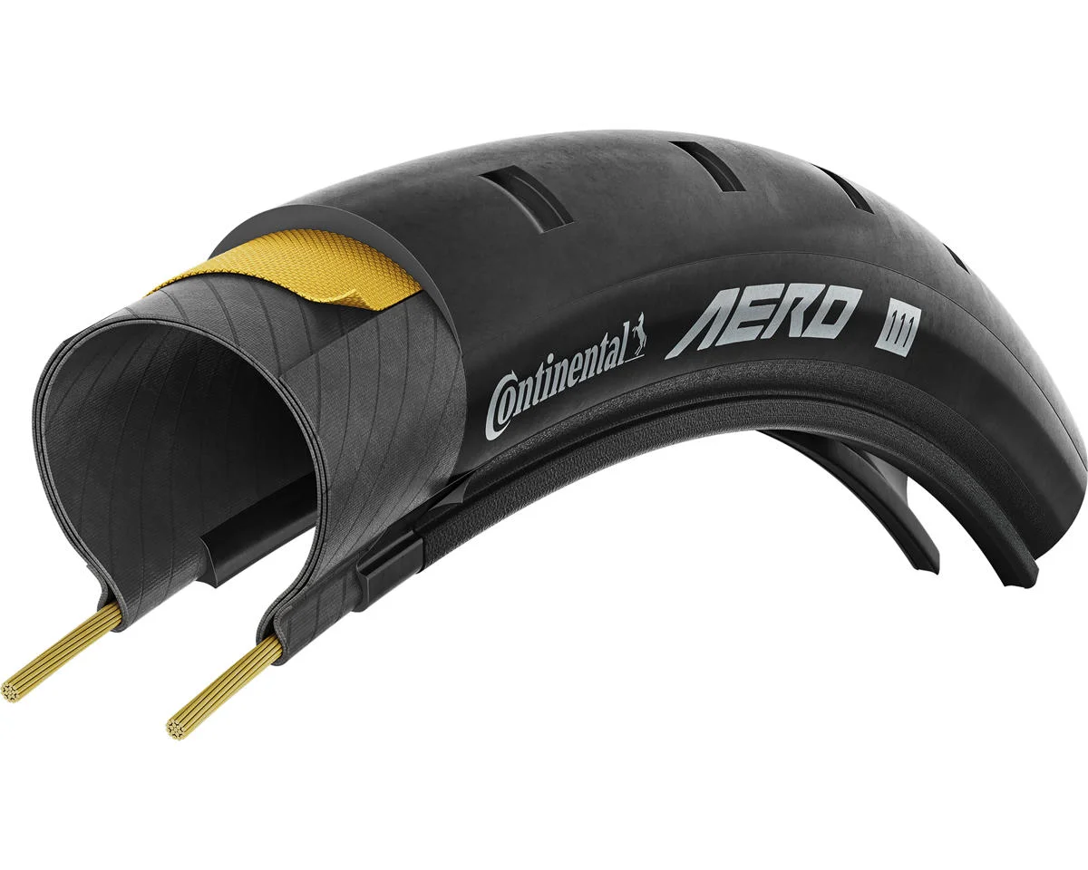Continental Aero 111 Tubeless Tire (Black) (700c) (26mm) (BlackChili/Vectran) - view 3
